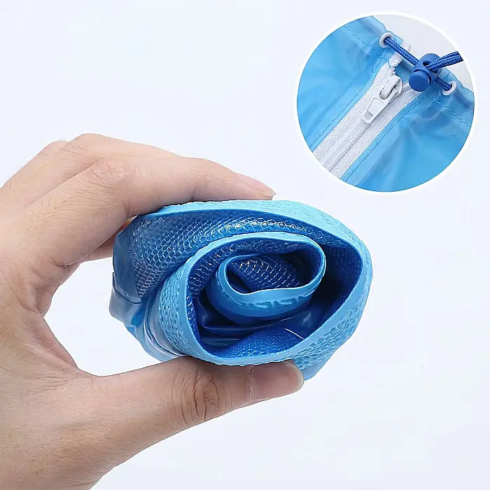 Set 2 Huse de Protecție pentru Încălțăminte – Impermeabile, Antiderapante, Reutilizabile, Mărimea L (30 cm), Albastru, Protecție împotriva Ploii, Noroiului și Zăpezii [4]