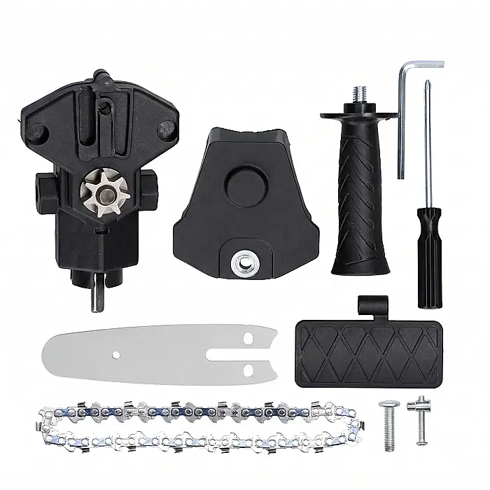 Adaptor Tip Minidrujba pentru Bormașină și Mașină de Înșurubat – Mini Fierăstrău Portabil, Lamă 12cm (4 Inch), Kit Complet Accesorii [4]