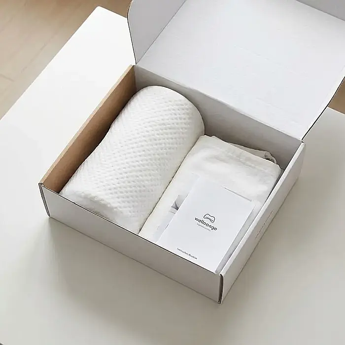 Pernă Ergonomică cu Memorie – Spumă Poliuretanică Memory Foam, Alb, 48x29x9 cm: Suport Cervical Perfect, Proprietăți Hipoalergenice și Odihnă Regeneratoare pentru un Somn de Calitate [3]