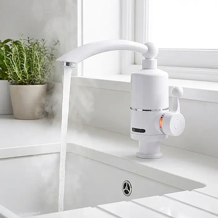 Robinet Electric Instant pentru Încălzirea Apei – Putere 3000W, Debit 1.5–2L/min, Temperatură Reglabilă până la 60°C și Montaj Simplu: Apă Caldă Nelimitată în Doar 3 Secunde, Fără Boiler sau Instalați [3]