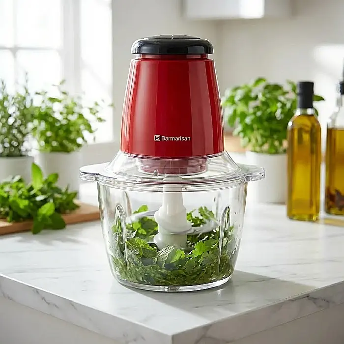 Tocător Electric pentru Carne și Legume – Putere 250W, 4 Lame Inox, 2 Viteze, Bol Sticlă 2L și Motor Silențios din Cupru: Eficiență Profesională, Rapiditate și Igienă Maximă în Bucătăria Ta [3]