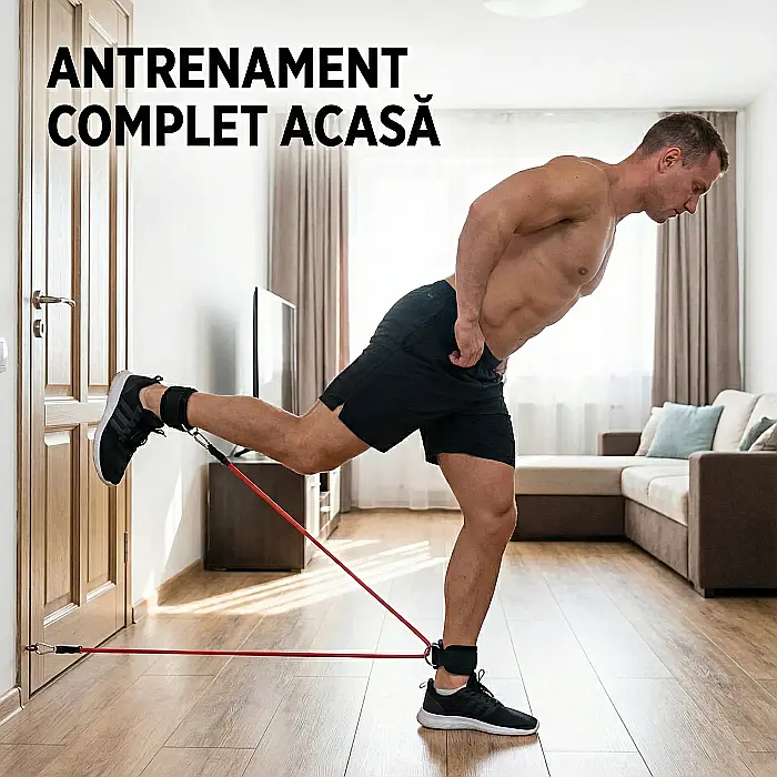 Set 5 Corzi Elastice Fitness: Antrenament Complet, Tonifiere și Recuperare la Tine Acasă [3]