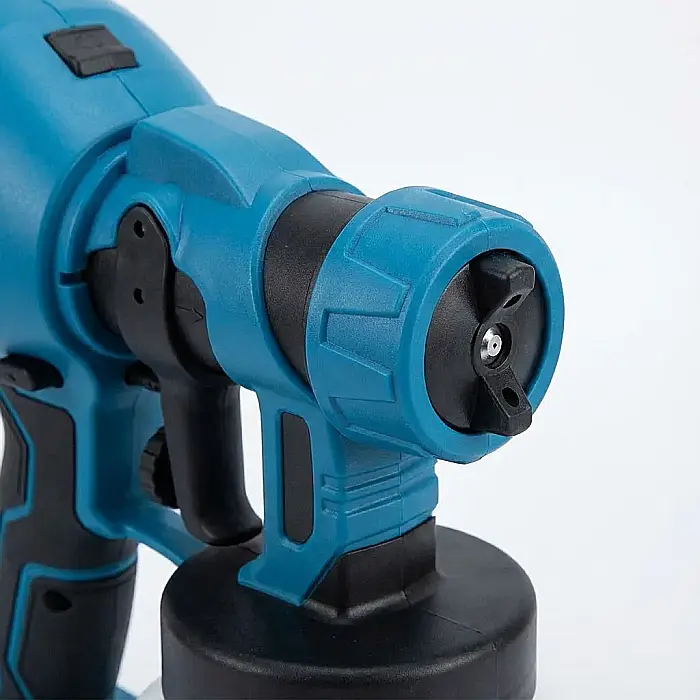 Pistol de Vopsit Profesional cu 2 Acumulatori 48V – Rezervor 800 mL, Debit 650 mL/min, Duză 1.8 mm și Trusă de Depozitare: Performanță Fără Cabluri și Finisaje Impecabile [3]