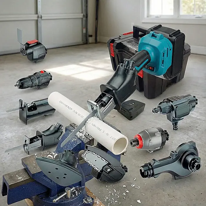 Set Multifuncțional de Unelte 21V: Putere și Versatilitate în Construcții și Grădinărit – 11 Unelte într-un Singur Kit [2]