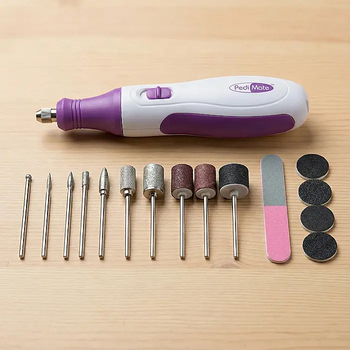 Set Manichiură și Pedichiură Pedi Mate – 18 Accesorii Interschimbabile: Unghii Impecabile și Îngrijire Profesională la Tine Acasă [2]