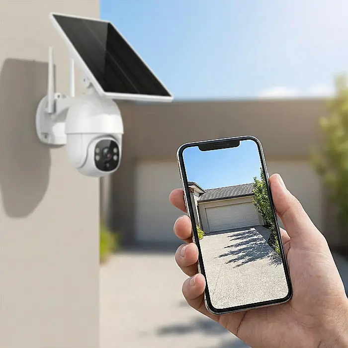 Cameră Supraveghere Solară 4G cu SIM, Full HD 1080p, PTZ 355°, Viziune Nocturnă Infraroșu 30m, Senzor Mișcare AI, IP66 [3]
