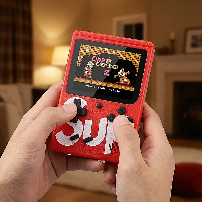 Consolă Portabilă Retro Pro Gamer SUP: 400 de Jocuri Clasice, Ecran Color TFT 3 inch și Conectare TV – Experiența Gaming-ului Legendă [3]