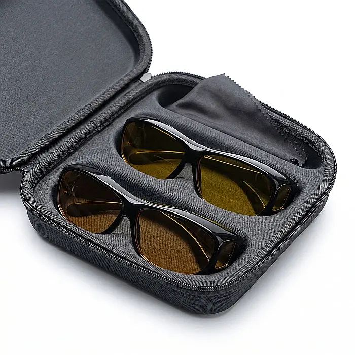 Set 2 Perechi Ochelari Condus HD Vision – Zi și Noapte, Protecție UV, Lentile High Definition, Reducere Oboseală și Claritate Sporită, Design Unisex [3]