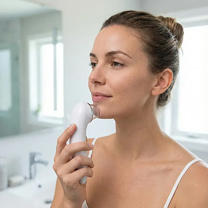 Aspirator Facial Derma Suction – 4 Capete de Curățare, Accesoriu Sonic Peeling și 2 Trepte de Aspirație: Ten Perfect, Fără Puncte Negre și Sebum [2]