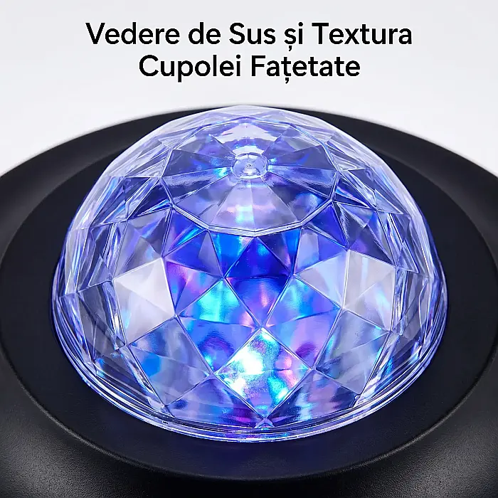 Proiector Star Galaxy LED cu Bluetooth, 14 Culori, 28 Moduri Luminoase, Telecomandă și Timer [3]