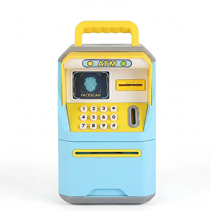 Pusculiță Educațională cu Funcție ATM și Seif, PIN Electronic Reglabil pentru Copii [3]