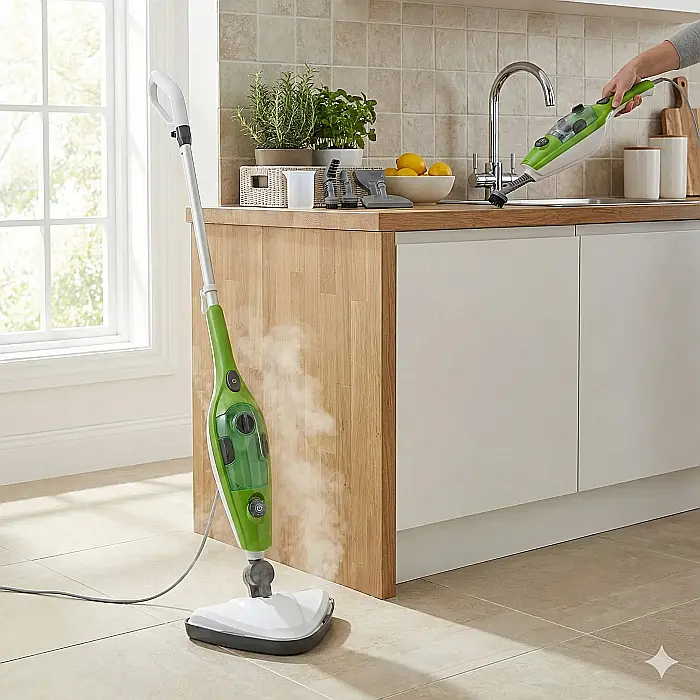 Mop Profesional 360°: Curățenie Rapidă sub Mobilă și în Colțuri Dificile [4]