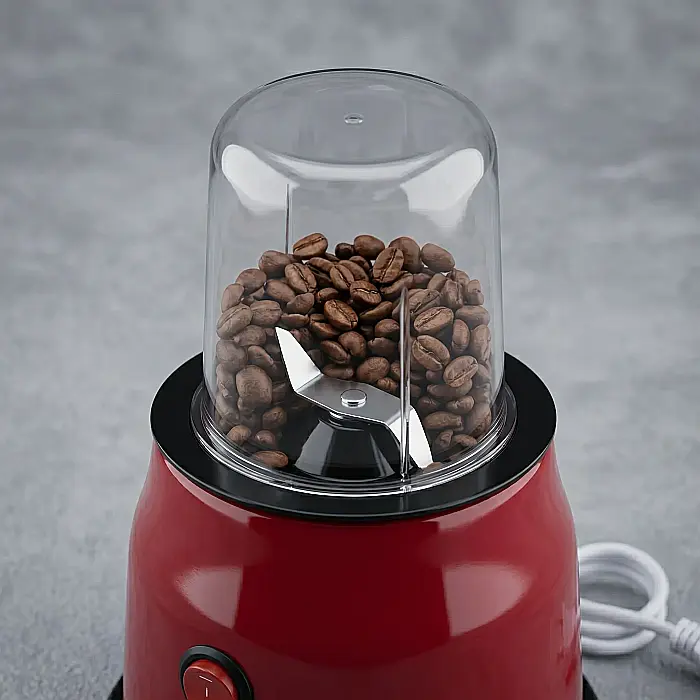 Blender Electric Compact 300W - 2 Viteze, Lame Inox, Piese Detașabile, Siguranță și Anti-Picurare, Ușor de Curățat, Ideal pentru Smoothie și Sucuri [3]