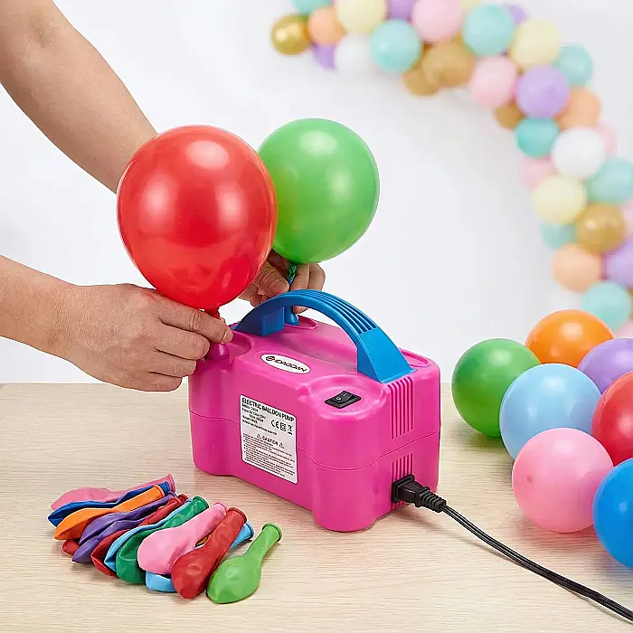 Aparat Electric Profesional pentru Umflat Baloane Balloon Pump 73005 – 600W, Mod Automat și Manual, Umflare Rapidă în 2 Secunde, Capacitate Dublă, Compact și Portabil, Ideal pentru Petreceri și Evenim [2]