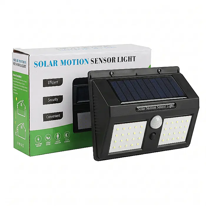 Lampă Solară de Exterior cu Senzor de Mișcare – 40 LED, Eficientă Energetic, Rezistentă la Intemperii, Iluminare Automată, Montaj Fără Cabluri [3]