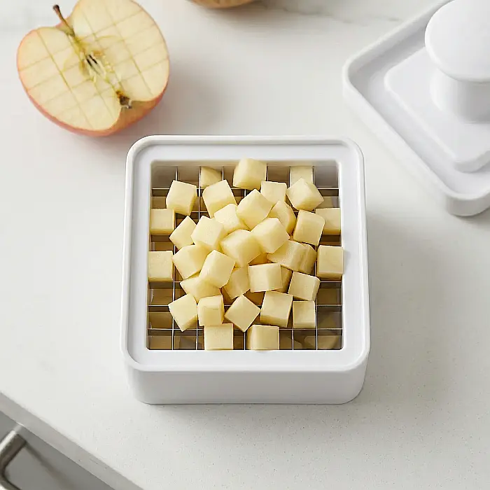 Feliator Cartofi Pai Perfect Fries – Lame din Oțel Inoxidabil, Carcasă din Plastic Dur, Design Compact și Ergonomic, Ideal pentru Cartofi, Legume și Fructe [3]