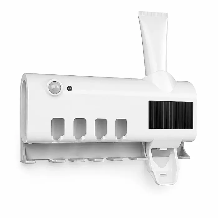 Sterilizator UV pentru Periuțe de Dinți, Suport 4 Periuțe, Dozator Pastă și Încărcare USB [3]