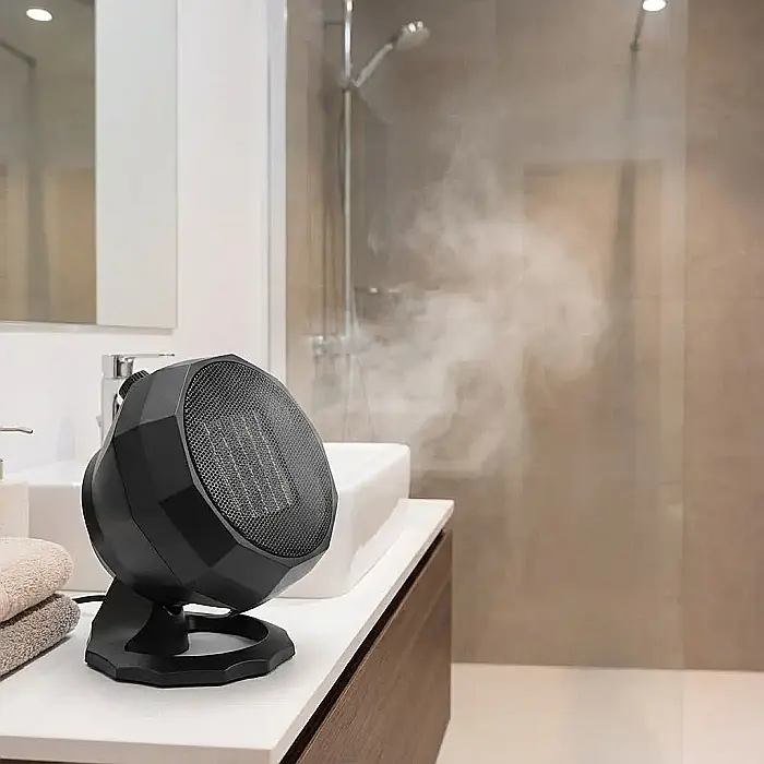 Mini Încălzitor Electric Portabil cu Ventilator 1800W – Încălzire Ultra-Rapidă, Termostat de Siguranță, Design Compact Modern, Silențios și Eficient: Confort Termic Imediat pentru Birou, Dormitor sau  [3]