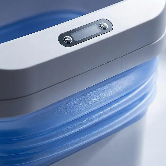 Coș de Gunoi Smart Pliabil cu Deschidere Fără Atingere – Senzor de Mișcare, Capac Automat, Material Plastic Premium și Silicon, Ideal pentru Birou, Bucătărie și Spații Înguste [3]