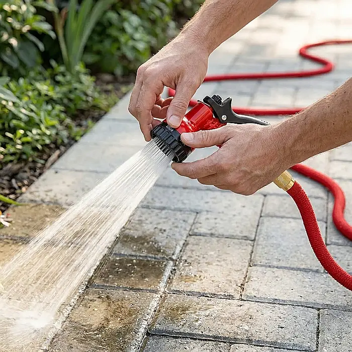 Furtun de Grădină Extensibil – Pistol Stropit cu 7 Jeturi Reglabile, Rezistent la Încurcături, Conectori Metalici Premium [3]