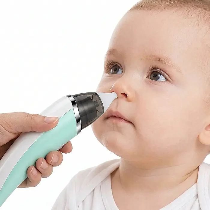 Aspirator Nazal Electric pentru Bebeluși – 5 Trepte de Viteză, Portabil, Reîncărcabil USB, Silențios și Sigur, Cu 2 Adaptoare din Silicon, Curățare Ușoară, Potrivit pentru Nou-Născuți și Copii 0–10 An [3]