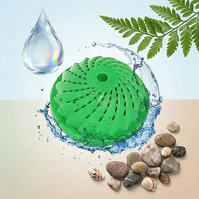 Bila Ecologică pentru Spălat Fără Detergent – Pastilă Activă cu Ceramice Patentate, Ioni Negativi și Raze Infraroșii, Elimină Clorul, Protejează Hainele și Pielea Sensibilă, Pentru Spălare Manuală și  [3]