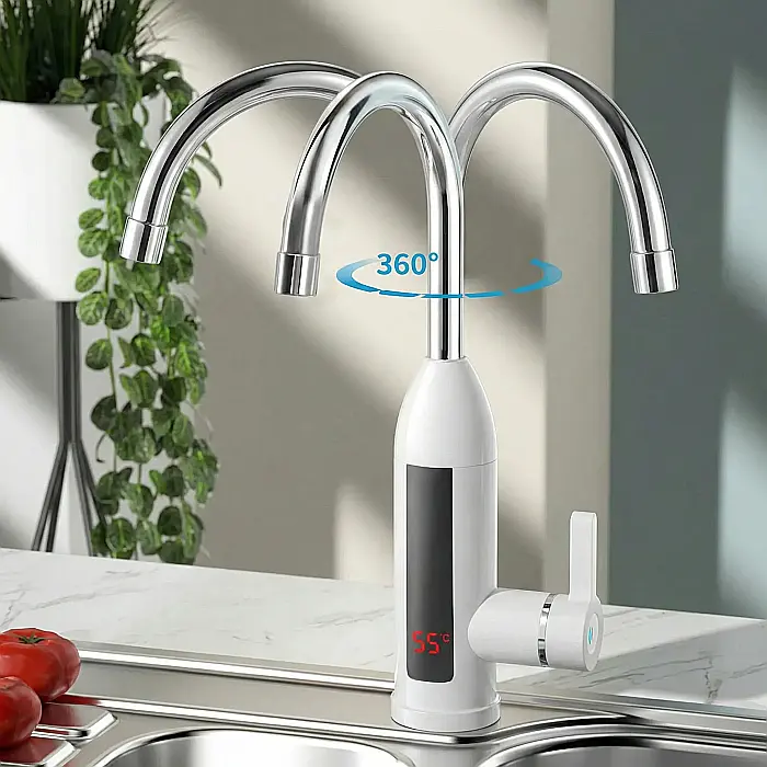 Robinet Electric Instant pentru Chiuvetă – Încălzire Rapidă a Apei, Afișaj LCD Temperatură, Montaj Simplu, Design Modern, 220V [3]