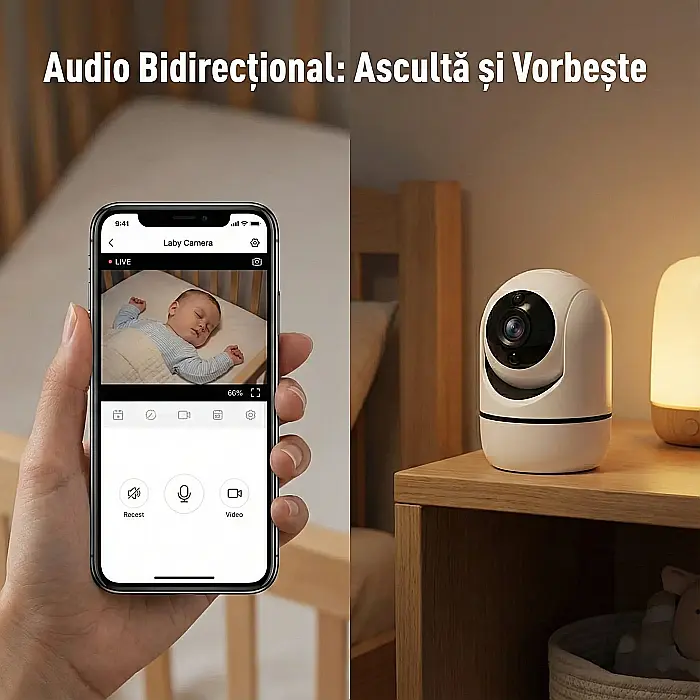Camera de supraveghere copii – Baby Monitor Wireless HD 1280x720 [3]