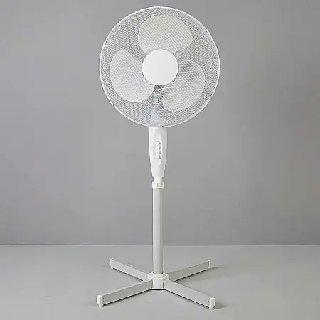 Electronice - Ventilator cu Picior FS40-01 – Diametru 41 cm, Putere 45W, 3 Trepte de Viteză, Oscilație 75° și Plasă de Protecție: Răcorire Eficientă, Stabilitate și Confort Termic pentru Acasă sau Birou