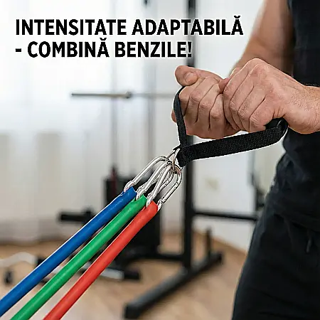 Set 5 Corzi Elastice Fitness: Antrenament Complet, Tonifiere și Recuperare la Tine Acasă [1]