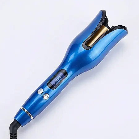 îngrijire feminină - Ondulator de Păr Rotativ cu Afișaj Digital LCD – Rotire Automată, Temperatură Reglabilă și Protecție Termică, Stil Profesional Acasă