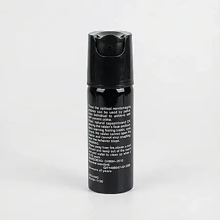 Spray Paralizant Police MRG M867 – 60 ml, Jet Puternic 2–3 m, Omologat și Legal, Carcasă Metalică Neagră: Protecție Instantanee și Autoapărare Profesională [3]