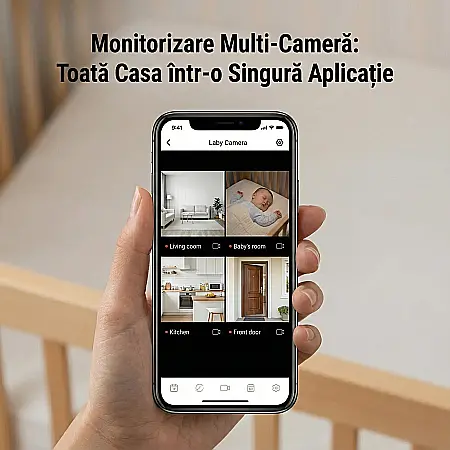 Electronice - Camera de supraveghere copii – Baby Monitor Wireless HD 1280x720