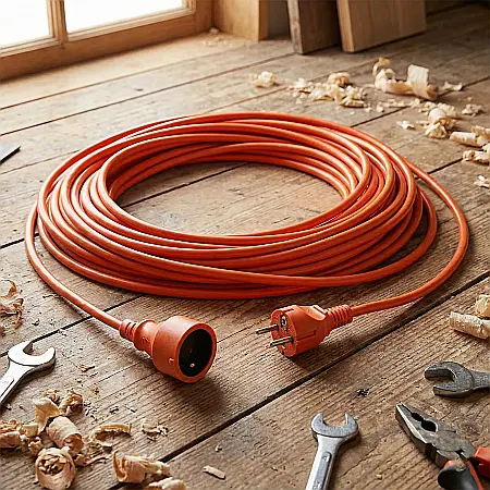 Unelte - Cablu Prelungitor Electric 2x1.5 mm² –  Pentru Interior și Exterior, Conectare Rapidă Scule și Electrocasnice