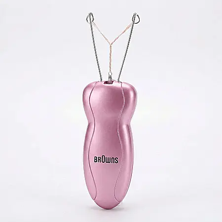 îngrijire feminină - Epilator Electric Browns pentru Sprâncene – Ras Uscat, Alimentare cu Fir, Design Elegant, Încărcător Inclus