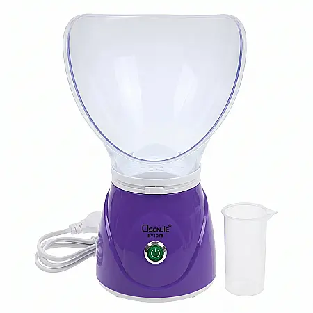 îngrijire feminină - Saună Facială cu Aburi și Inhalator 2 în 1, 130W, Rezervor 60 ml, cu Măști pentru Față și Nas
