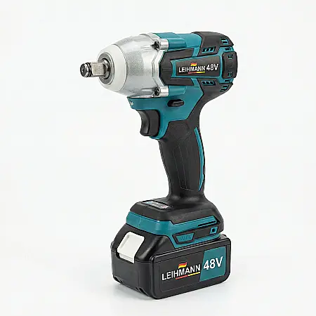 Unelte - Mașină de Înșurubat cu Impact 48V – Cuplu 550 Nm, 2 Acumulatori Li-Ion 5Ah, 40 Accesorii, Mandrină 1/4” Hex, 0–5000 rpm, Valiză