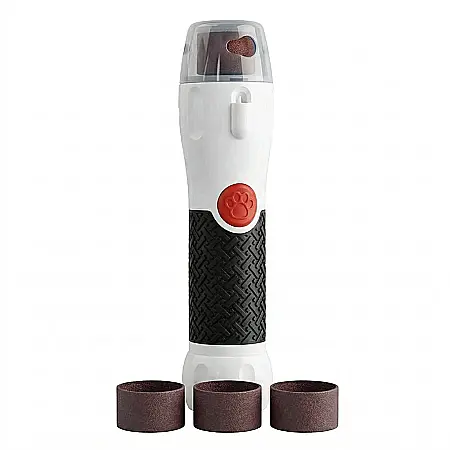 Animale - Pila Electrică Paw Perfect pentru Unghii Câini și Pisici – 2 Viteze 7000-14000 RPM, LED Integrat, 4 Role de Rezervă Incluse, Sigură și Silențioasă