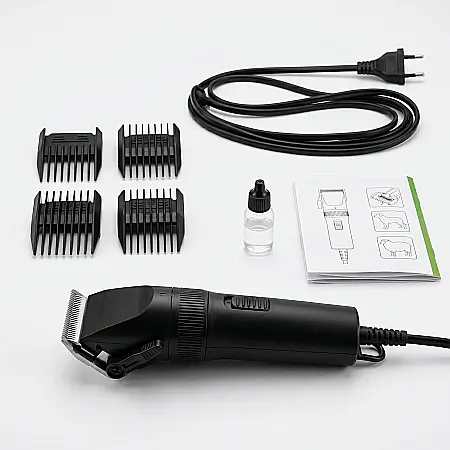 Animale - Aparat Electric de Tuns Animale, 12W, 6500 rpm, Lame Ceramice, 4 Capete 3–12 mm