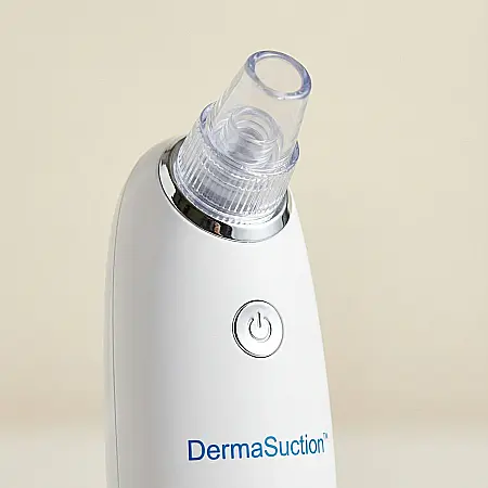 îngrijire feminină - Aspirator Facial Derma Suction – 4 Capete de Curățare, Accesoriu Sonic Peeling și 2 Trepte de Aspirație: Ten Perfect, Fără Puncte Negre și Sebum