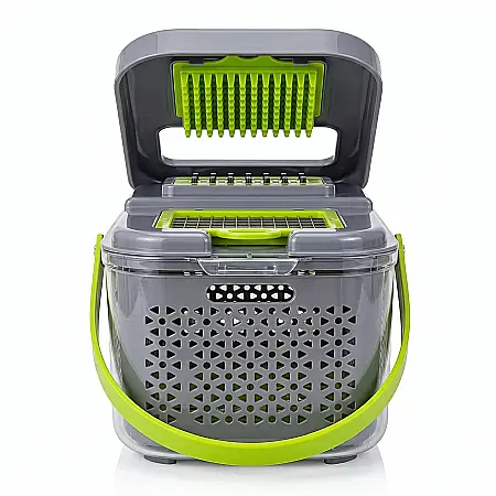Bucătărie - Răzătoare Multifuncțională 22 Piese, cu Accesorii Inox pentru Feliere, Răzuit, Julienne și Cuburi