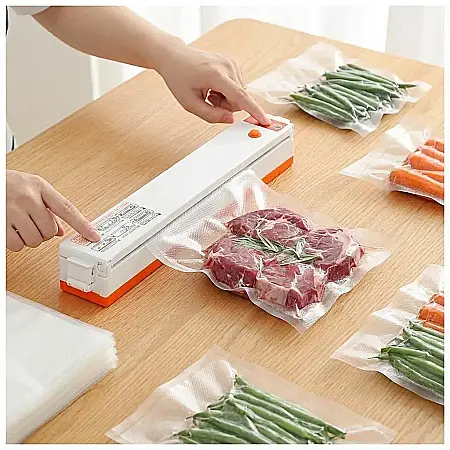 Bucătărie - Set 30 Pungi pentru Vidat și Sigilat Alimente – 17 x 25 cm, Rezistente, Etanșe și Ideale pentru Păstrare și Congelare