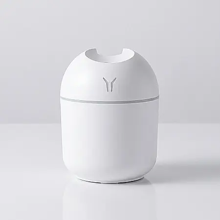 Casă & Grădină - Umidificator Mini Personal de Birou – Design Top-Fill, Moduri Multiple de Pulverizare, Alimentare USB, Oprire Automată la Golire, Alb, Ideal pentru Ten și Plante
