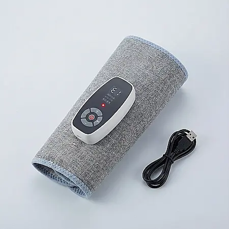 Gadgeturi - Aparat de Masaj pentru Picioare cu Compresie și Încălzire, Vibrator și Frământare – Portabil, cu Baterie Reîncărcabilă, 3 Niveluri de Intensitate și Temporizator Inteligent: Relaxare Profesională și V
