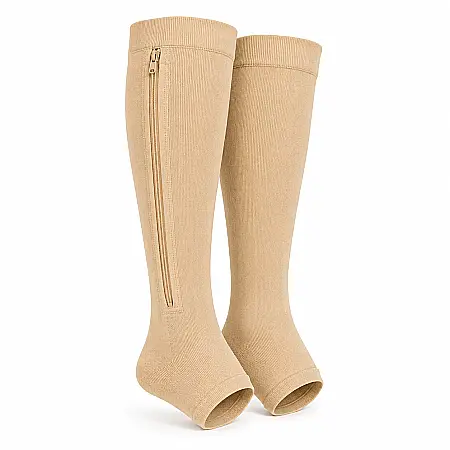 îngrijire feminină - ZipSox – Șosete Compresive cu Fermoar pentru Picioare Umflate, Obosite și Dureri de Glezne