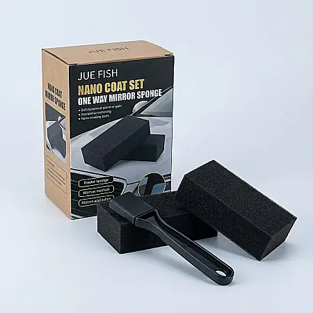 Casă & Grădină - Burete pentru Sticlă PET cu Efect Unidirecțional – Protecție la Impact, Curățare Eficientă, Intimitate Sporită și Design Compact 10.7 x 6.6 cm: Soluția Inovatoare pentru Geamuri și Oglinzi