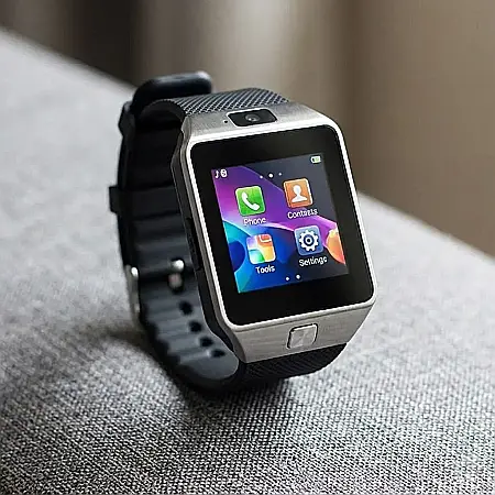 Gadgeturi - Smartwatch Full Touchscreen cu SIM și Bluetooth – Notificări Facebook și WhatsApp, Hands-Free, Monitorizare Sănătate, Pedometru și Slot Card 32GB: Asistentul tău Digital pentru Performanță și Conectiv