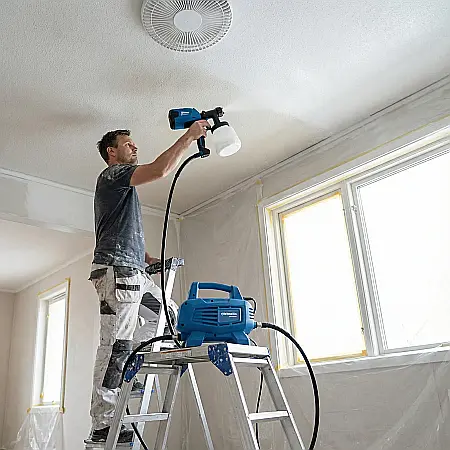 Pistol de Vopsit Electric Paint Zoom – Pulverizator Profesional 650W, Capacitate 800 ml, 3 Setări Pulverizare, Finisaj Uniform pe Perete, Tavan, Lemn, Beton și Ipsos, Interior și Exterior [1]
