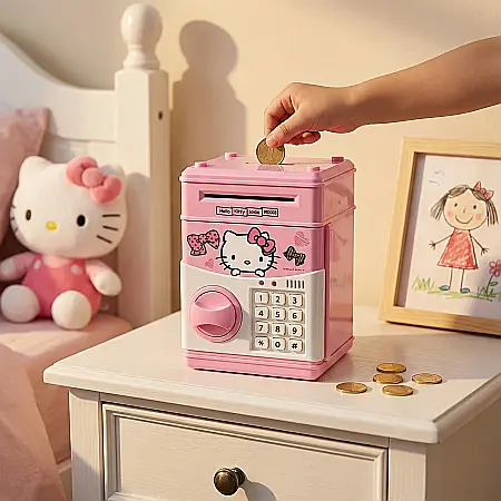 Pusculiță educațională Hello Kitty – ATM și seif cu PIN [3]