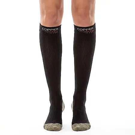 îngrijire feminină - Ciorapi Compresivi Cooper Fit – Marime Universală, Inserții cu Cupru, Îmbunătățesc Circulația, Ameliorează Varice și Picioare Obosite, Unisex, 1 Pereche